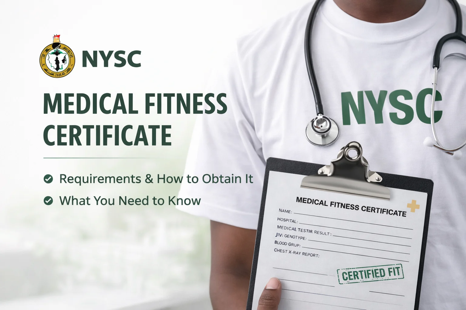 NYSC Medical Fitness Certificate