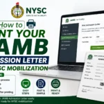How to Print Your JAMB Admission Letter for NYSC Mobilization